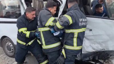 Batman’da meydana gelen trafik kazasında, Yeni Siirt Çevre Yolu girişinde