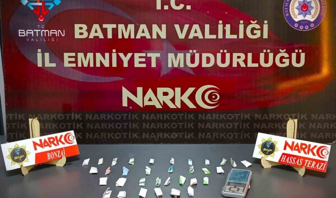 Batman’da uyuşturucu ticareti yapan kişilere ve aranan şüphelilere yönelik yapılan
