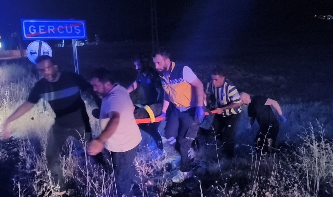 Batman’ın Gercüş ilçesinde meydana gelen trafik kazasında, kontrolden çıkan bir