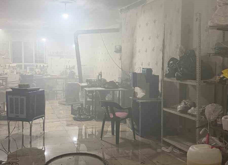 Batman’da bir tekstil atölyesinde meydana gelen yangın, itfaiye ekiplerinin hızlı