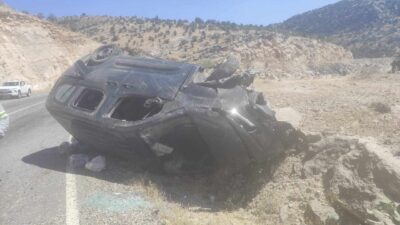 Batman’ın Gercüş ilçesine bağlı Becirman köyü yakınlarında meydana gelen trafik