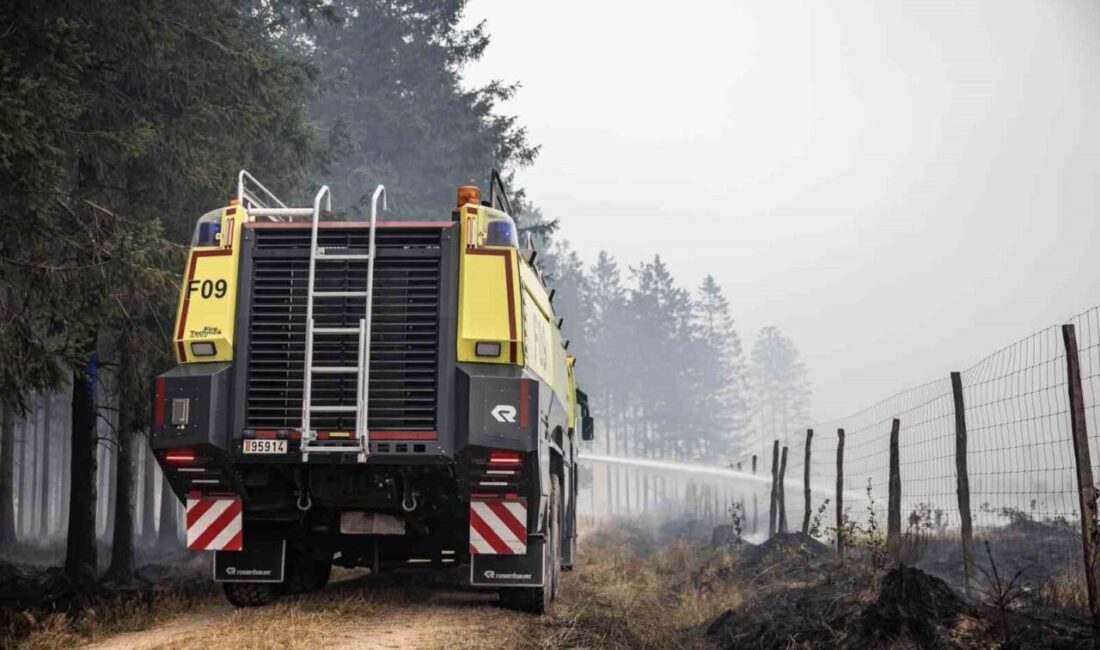 Belçika’da High Fens doğa rezervinde çıkan orman yangını, bugüne kadar