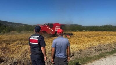 Gölpazarı İlçesi’nde biçerdöver operatörlerine yangın konusunda uyarı yapıldı. Bilecik İl