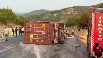 Bilecik’te meydana gelen trafik kazasında 2 tır çarpıştı ve 1