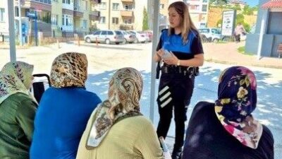 Bilecik’te, Hürriyet Mahallesi’nde bulunan kapalı pazar alanı ve çevresinde polis