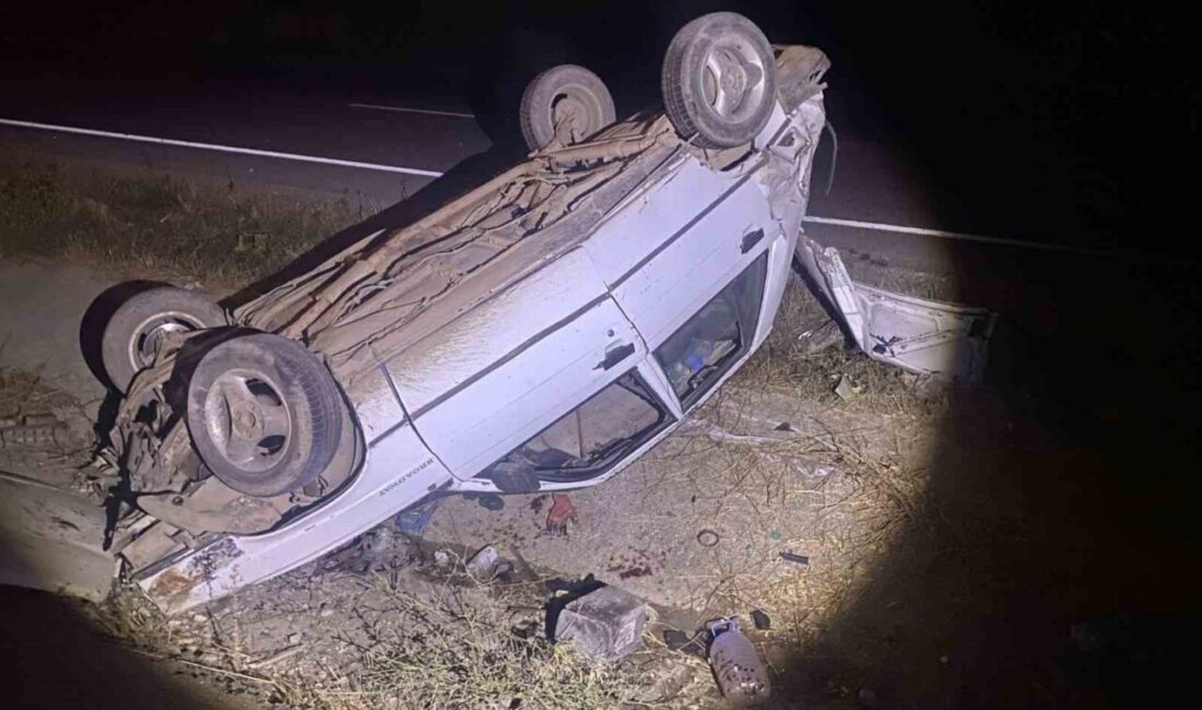 Bilecik’te bir otomobilin takla atması sonucu meydana gelen trafik kazasında