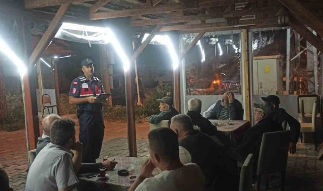Bilecik ilinde, Demirköy köyünde Jandarma ekipleri tarafından köy halkına yangın