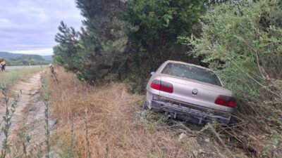 Bilecik’te bir otomobilin kontrolden çıkması sonucu meydana gelen trafik kazasında,