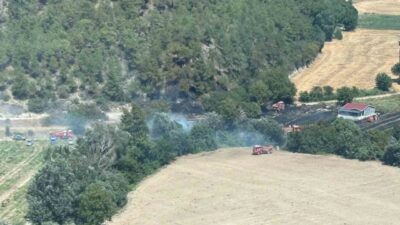 Bilecik’in Osmaneli ilçesinde ormanlık alanda yangın çıktı. İlçeye bağlı Medetli