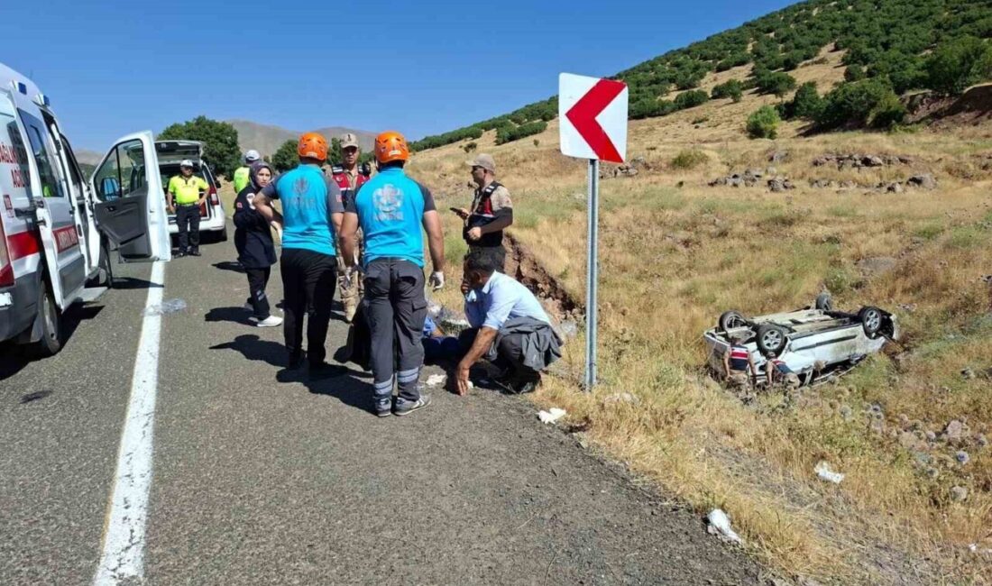 Bingöl ilinde meydana gelen bir trafik kazasında biri ağır, toplam