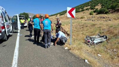Bingöl ilinde meydana gelen bir trafik kazasında biri ağır, toplam