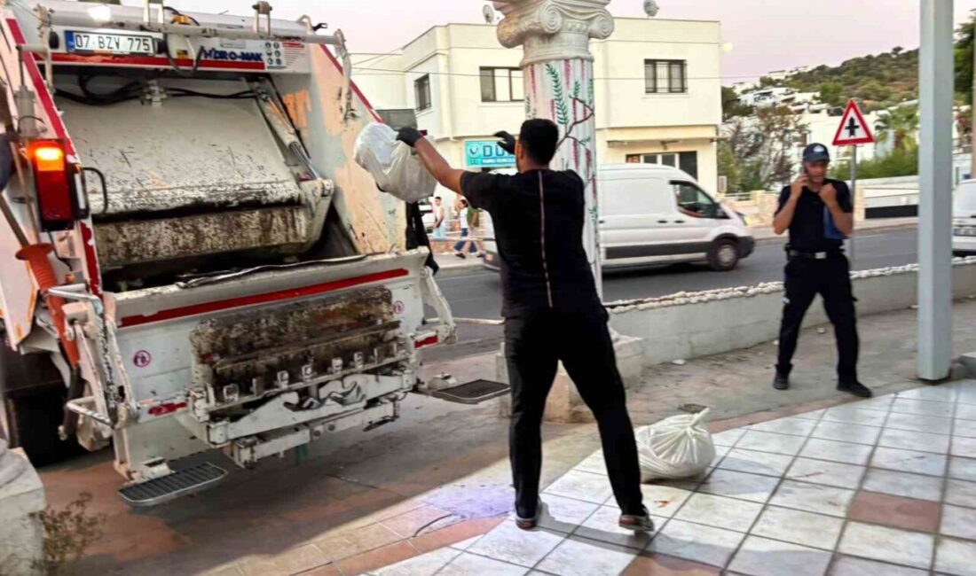 Bodrum ilçesinde kötü koku şikayeti üzerine harekete geçen zabıta ekipleri,