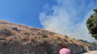Bodrum’un Akyarlar Mahallesi’nde, otluk ve makilik alanda yangın çıktı. Yangın,