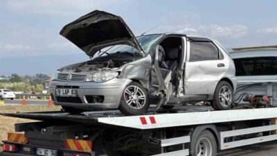 Bolu’da meydana gelen bir trafik kazasında, hafif ticari araç ile