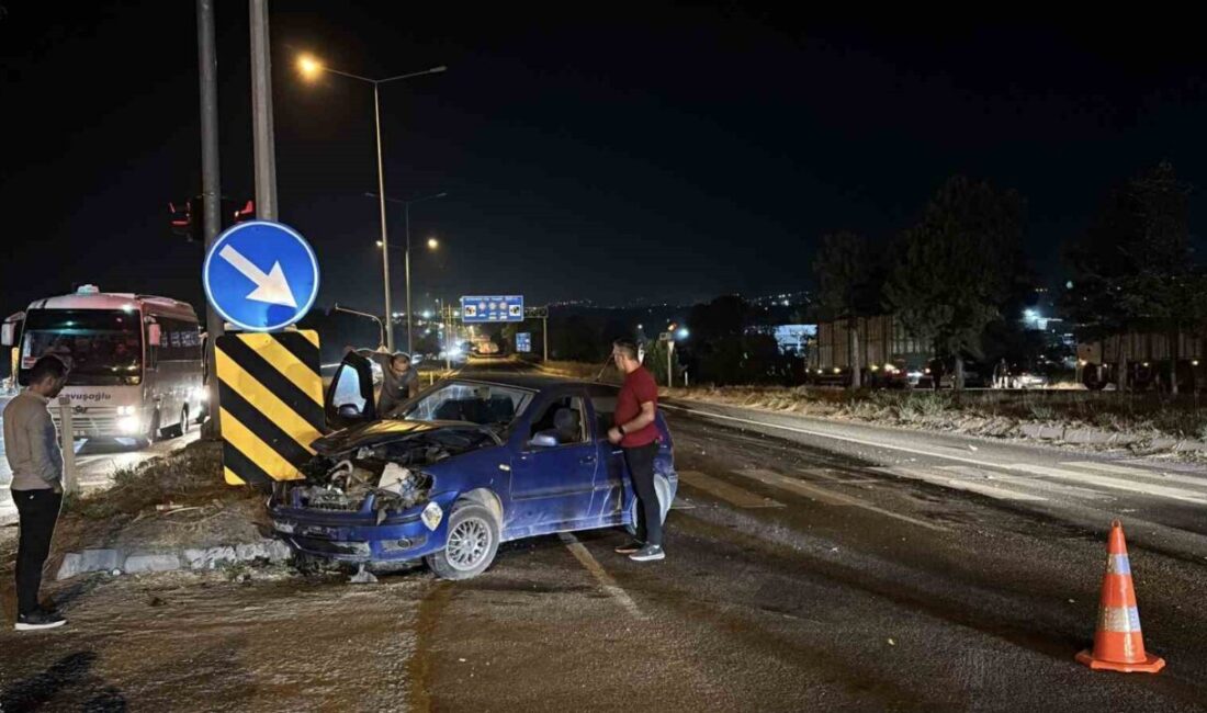 Bolu’da D-100 karayolunda meydana gelen trafik kazasında, kırmızı ışıkta dönüş