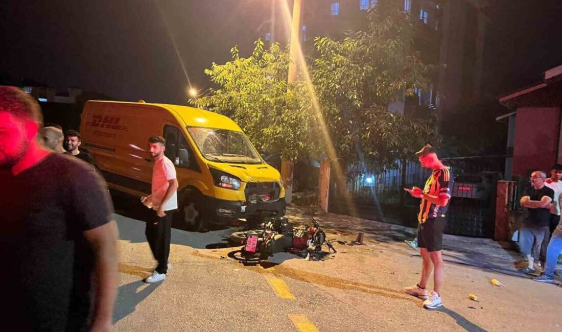 Bolu’da bir motosiklet ile bir panelvanın çarpıştığı trafik kazasında motosiklet