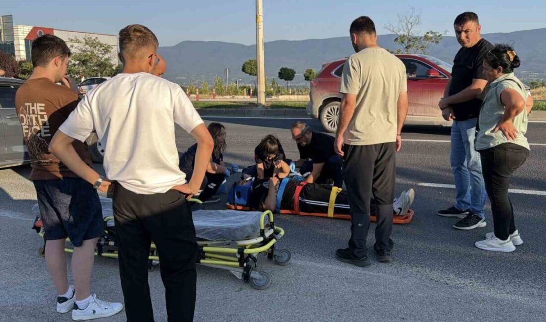 Bolu’da, D-100 karayolunda meydana gelen bir kaza sonucunda bir motosikletle
