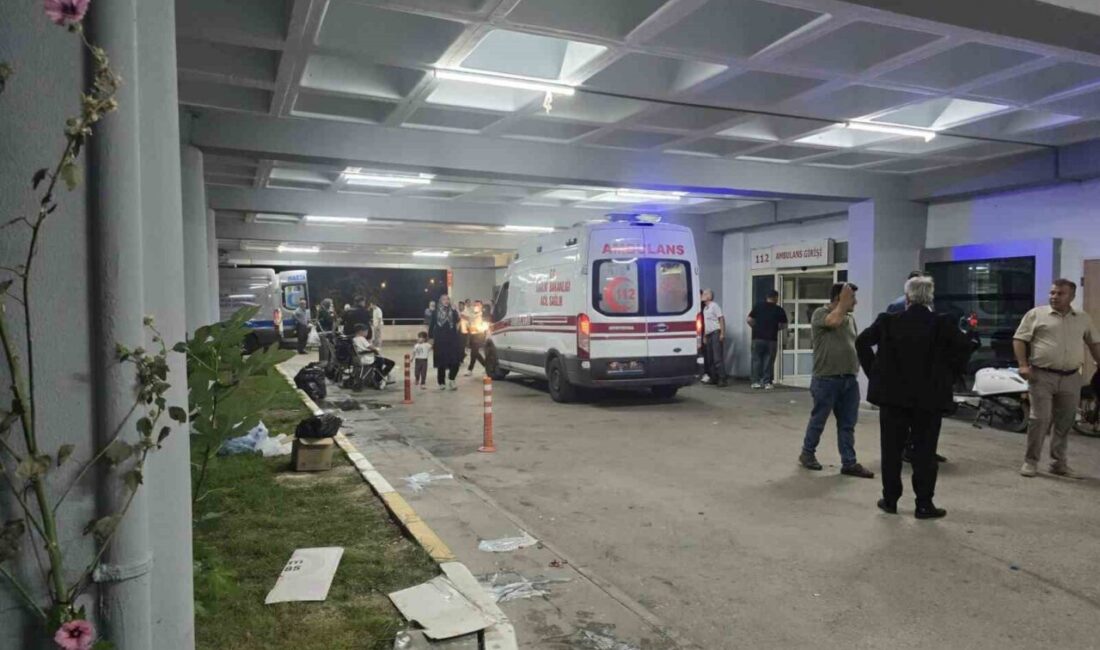 Bursa’nın Orhaneli ilçesinde düzenlenen bir sünnet düğününde, ikram edilen yemeğin