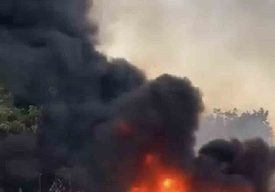 Bursa ilinde, Gürsu ilçesi Yenidoğan Mahallesi’nde hurdalık alanında meydana gelen