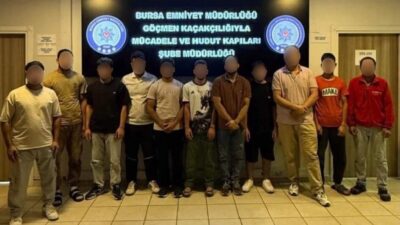 Bursa’da yapılan bir operasyonda kaçak göç ve göçmen kaçakçılığıyla ilgili