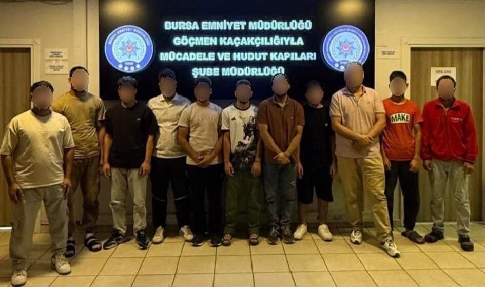 Bursa’da yapılan bir operasyonda kaçak göç ve göçmen kaçakçılığıyla ilgili