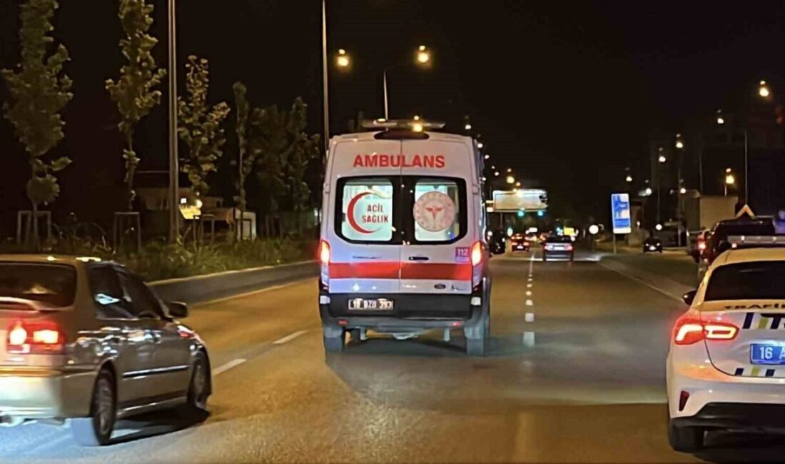Bursa’da, ana artere ters yönden çıkan bir araç, seyir halindeki