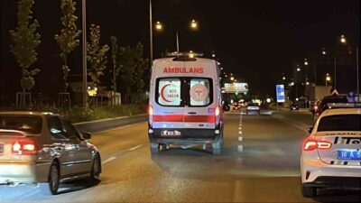 Bursa’da, ana artere ters yönden çıkan bir araç, seyir halindeki