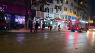 İnegöl ilçesindeki bir apartmanın zemin katındaki geri dönüşüm deposunda çıkan