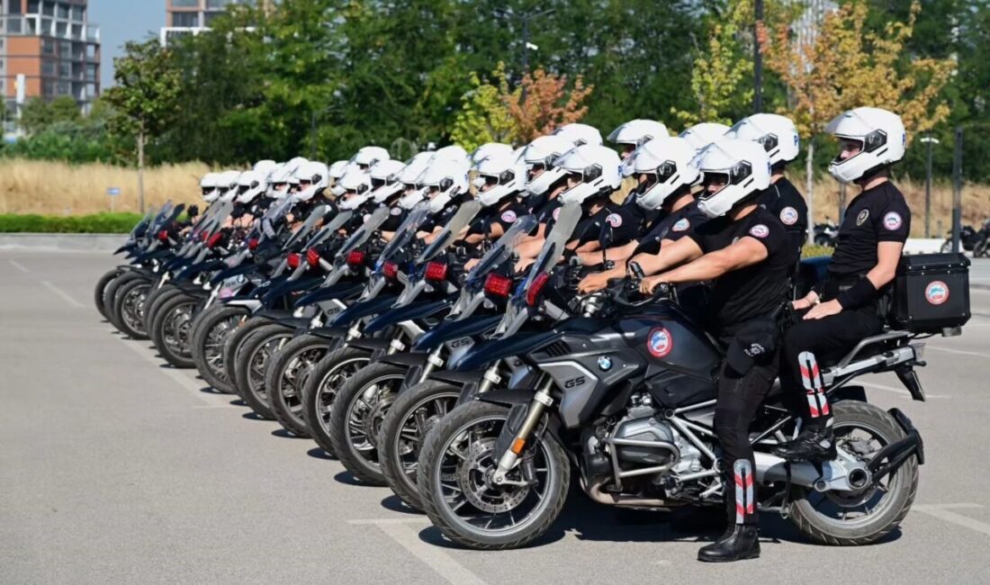 Bursa’da, Emniyet Genel Müdürlüğü bünyesinde görev yapacak olan 60 motosikletli