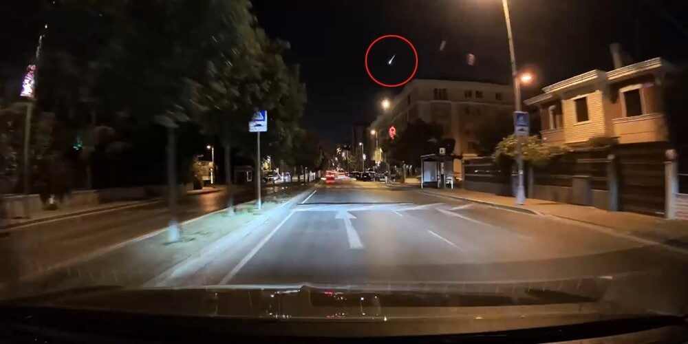 Dün gece İstanbul Büyükçekmece semalarında yaşanan bir olayı, bir araç