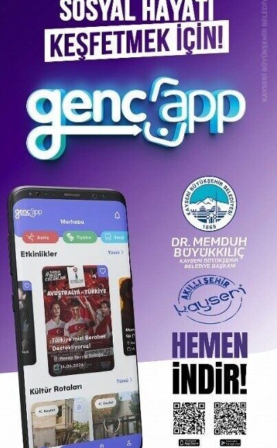 Kayseri Büyükşehir Belediyesi, gençler için geliştirdiği proje olan GençApp ile