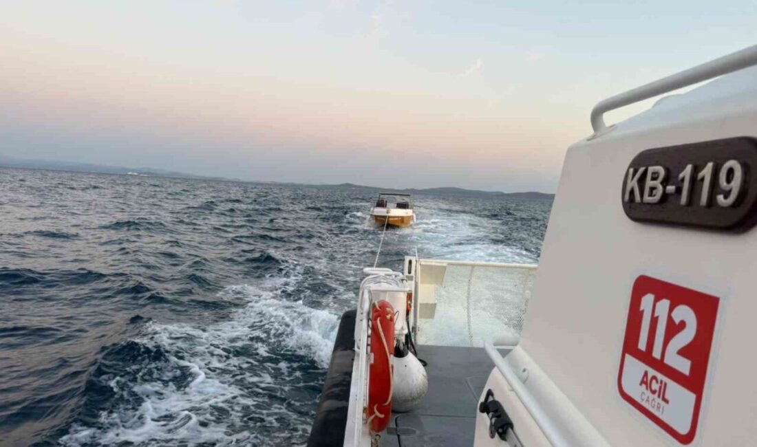 Çanakkale Boğazı’nda, Ayvacık ilçesi yakınlarında motor arızası nedeniyle sürüklenmeye başlayan