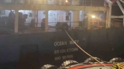 Çanakkale Boğazı’nda seyreden 119 metre uzunluğundaki kuru yük gemisi ‘OCEAN
