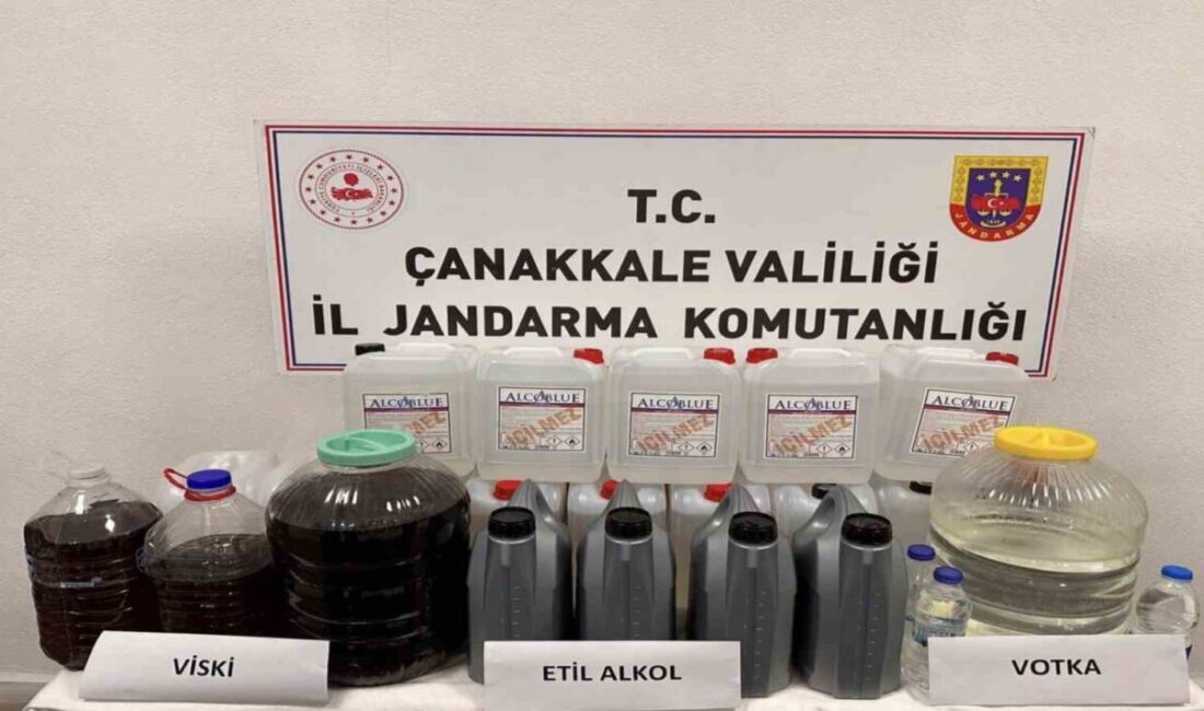 Çanakkale’de, jandarma ekipleri tarafından Bayramiç ve Biga ilçelerinde düzenlenen operasyonda