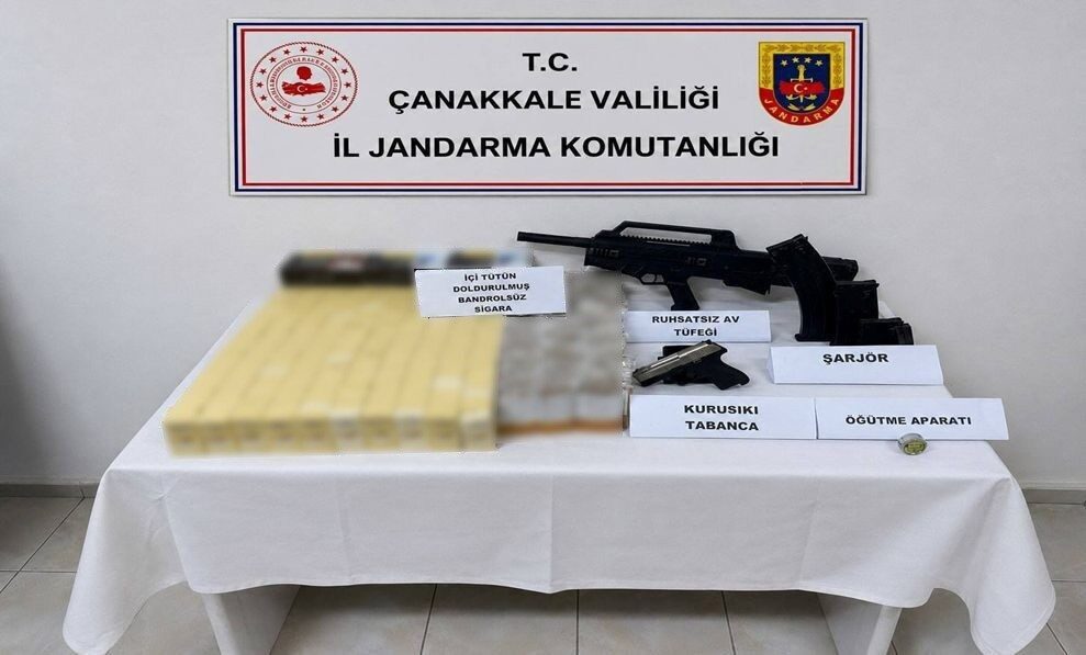 Çanakkale’nin Biga ve Ayvacık ilçelerinde, Jandarma ekipleri tarafından kaçakçılıkla mücadele