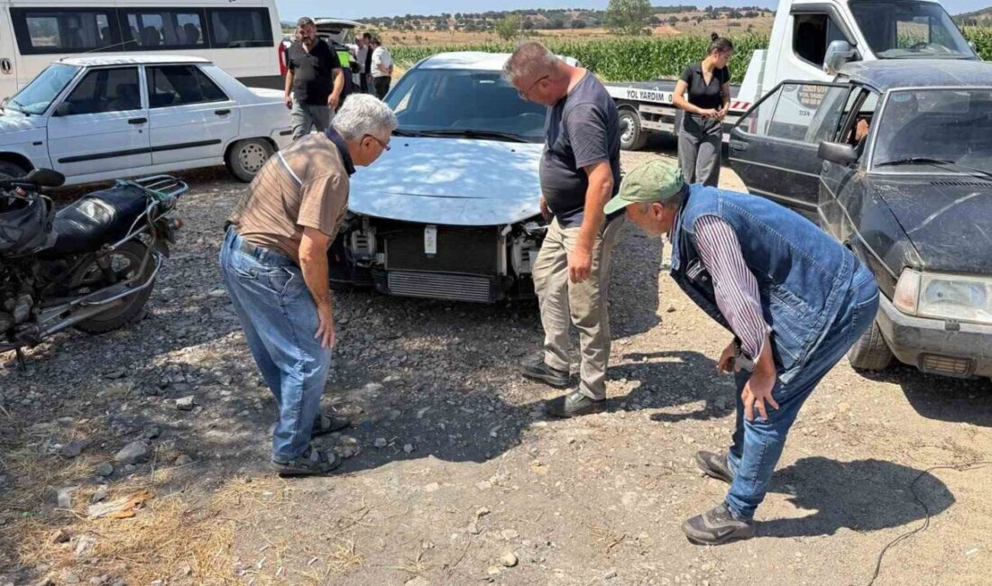 Çanakkale’nin Çan ilçesinde, iki aracın karıştığı trafik kazasında sürücüler, şans
