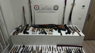 Samsun’un Canik ilçesinde, polis ekiplerinin gerçekleştirdiği operasyonda 5 adet ruhsatsız