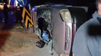 Çankırı’da meydana gelen trafik kazasında, bir kavşakta çarpışan iki hafif