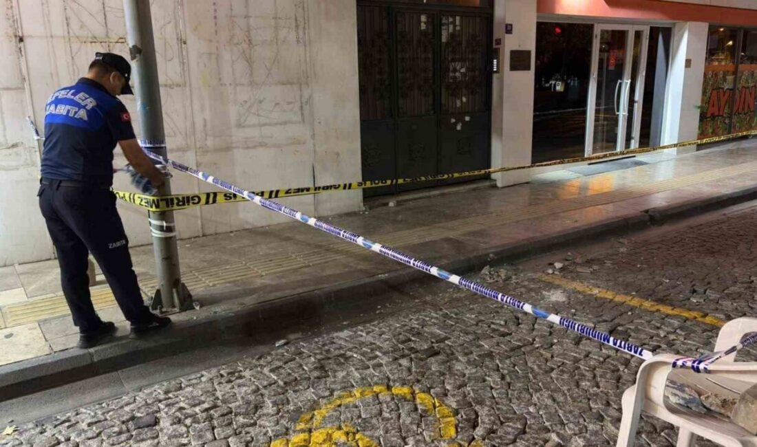 Aydın’ın Efeler ilçesinde meydana gelen olayda, üç katlı bir binanın