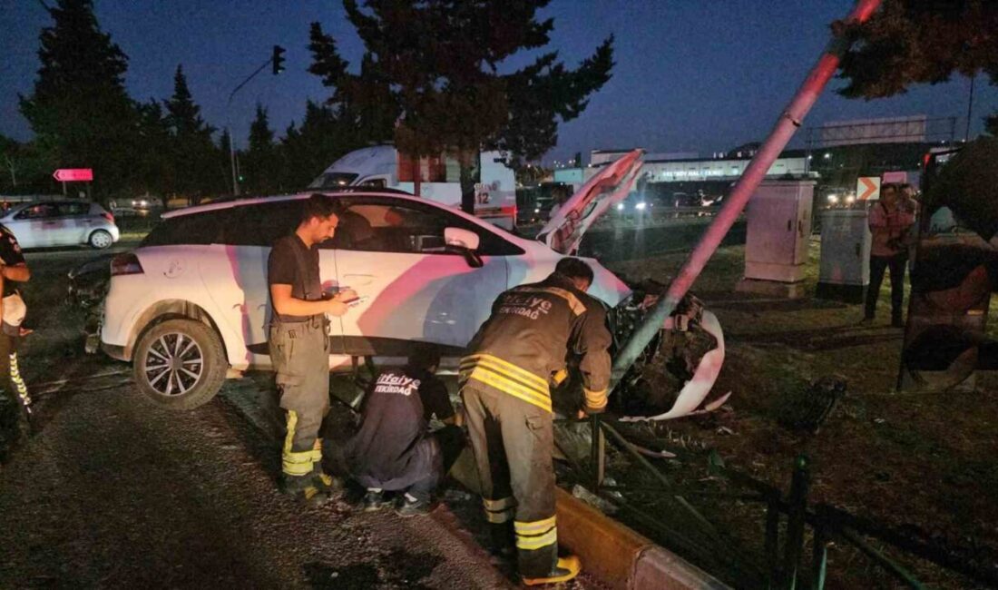 Çerkezköy ilçesinde meydana gelen trafik kazasında, 3’ü çocuk 6 kişi