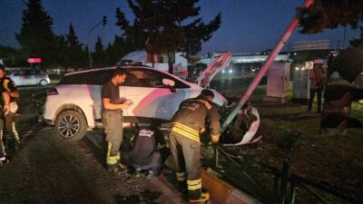 Çerkezköy ilçesinde meydana gelen trafik kazasında, 3’ü çocuk 6 kişi