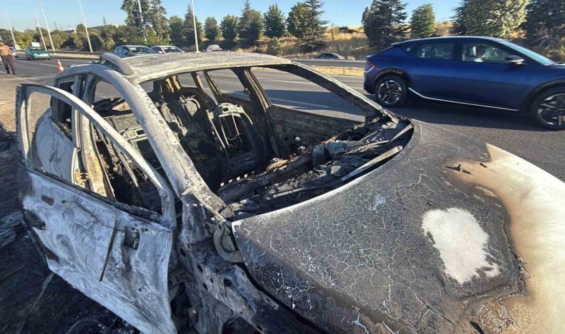 Eskişehir Çevre Yolu’nda meydana gelen bir olayda, bir otomobilde çıkan