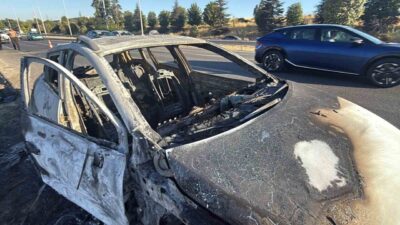 Eskişehir Çevre Yolu’nda meydana gelen bir olayda, bir otomobilde çıkan