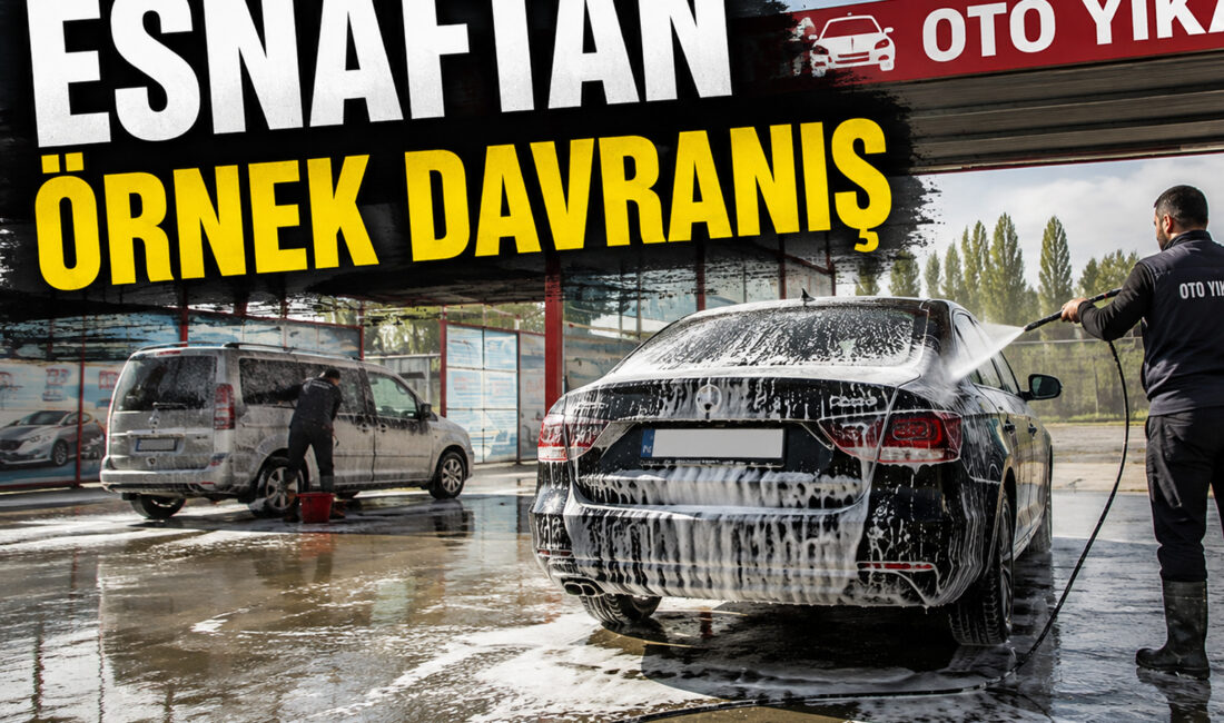 Çiçekdağı Aşağı Yenimahalle’de hizmet veren Zirve Oto Yıkama, şehit ve