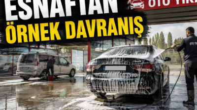 Çiçekdağı Aşağı Yenimahalle’de hizmet veren Zirve Oto Yıkama, şehit ve
