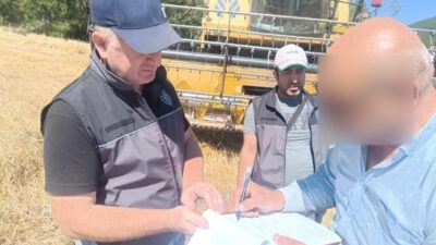 Bilecik’te tarım alanlarında meydana gelen yangınlarla ilgili önlemler kapsamında, biçerdöverler
