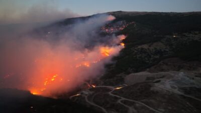 Çine ilçesinde meydana gelen orman yangınında yaralanan ve hastanede tedavi