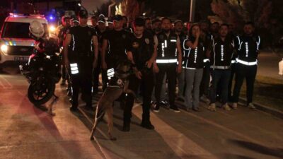 Cizre ilçesinde 400 polisin katılımıyla geniş çaplı bir asayiş, narkotik,