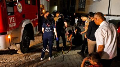 Çorum’un Alaca ilçesinde, bir çocuğun site bahçesinde oyun oynarken ayağı