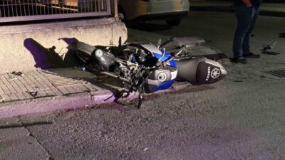 Çorum’da bir otomobil ile motosikletin çarpışması sonucu meydana gelen trafik
